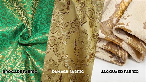 brocade vs damask fabric